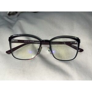 Wittnauer Eyeglasses Frame Liza Womens Eggplant Metal Cat Eye Full Rim 52-16-135
